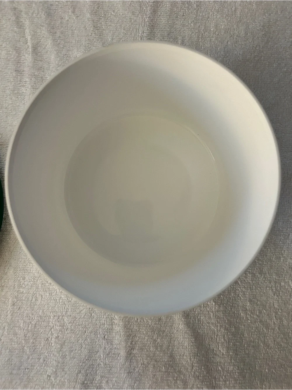 Vintage Tupperware White Pantry Canisters with Green Lids and Scoop